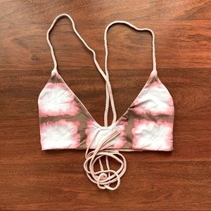 San Lorenzo Reversible Coral Pink Bikini Top